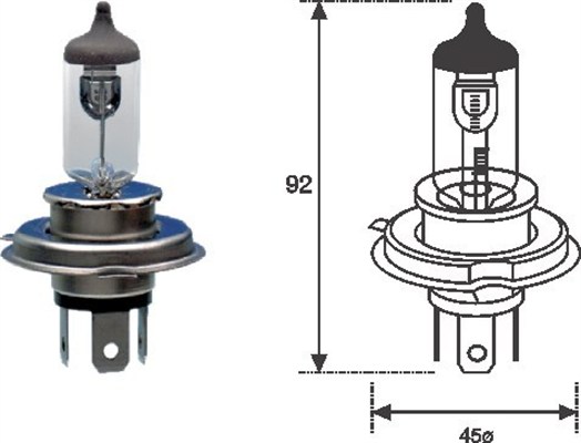 MAGNETI MARELLI Izzó, halogén H412RAL_MM